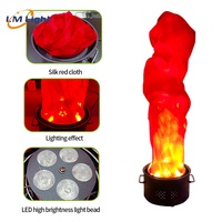 LM Factory Wholesale 30/50cm Lampe à flamme LED artificielle en soie pour scène et fête, avec télécommande, effet de feu factice, machine à flamme