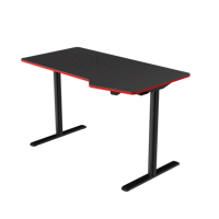 LOCTEK NOUVEAU Bureau d'ordinateur de jeu électrique moderne et économique à un moteur avec surface texturée en fibre de carbone GET157-12060-2P