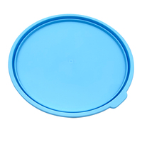 Boîtes à lunch rondes personnalisées par sublimation, contenants alimentaires pour enfants, sacs à lunch en plastique à transfert thermique DIY, petites boîtes bento vierges