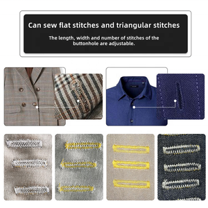 Machine <span class=keywords><strong>à</strong></span> Boutonnières Industrielle Plate 781 <span class=keywords><strong>à</strong></span> Entraînement Direct Intégré, avec Coupe-Fil Automatique et Écran Tactile - Product Image 2