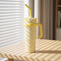 Bouteille isotherme pour café glacé, format géant, grande capacité, avec paille, en acier inoxydable 316, isolation sous vide 6-12 heures