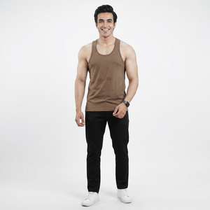 2026 High Quality Casual Sports Gym Tank Tops Cotton Cotton Fiber Bodybuilding <b>Singlet</b> Wholesale Training Vests <b>for</b> <b>Men</b> - Product Image 1