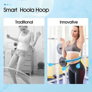 Wholesale Silent Smart Hula Ring Circle Adjustable Amaz Hot Selling Weighted Hoelahoep Fitness For Adult Sport Hoop