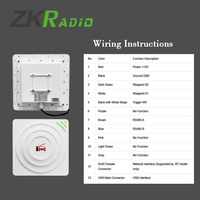 Lecteur de cartes RFID UHF intégré 865-868 MHz longue portée, compatible avec les étiquettes ISO18000-6C/EPC C1 Gen2, portée de lecture 10 m pour système de stationnement automobile