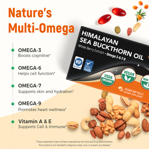 Cápsulas de Aceite de Espino Amarillo del Himalaya Laicuherb, Suplemento Dietético Vegano para una Piel Radiante y Salud Digestiva en Adultos - Product Image 2