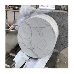 Table ronde en Quartz blanc, style marbre, pour Restaurant, café, <span class=keywords><strong>Pizza</strong></span>, magasin - Product Image 3