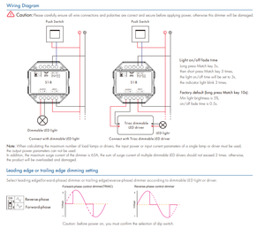 Atenuador inalámbrico Skydance AC Triac RF + atenuador RF Push <span class=keywords><strong>para</strong></span> lámparas <span class=keywords><strong>led</strong></span> - Product Image 4