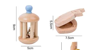 Özel kişiselleştirilmiş ahşap aletleri kiti-montessori yürümeye başlayan müzik eğitici oyun oyuncaklar ahşap müzikal alet seti