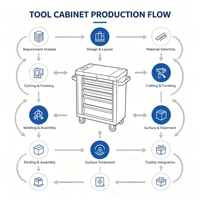 Boîte à outils professionnelle de 70 pouces avec 7 tiroirs, imperméable, blanche, personnalisable, robuste, en métal, chariot à outils roulant