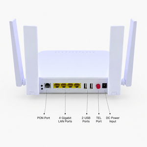 เราเตอร์ ONU XPON ความเร็วสูง WiFi5 AC1200 Mbps, CPU แบบดูอัลคอร์, เราเตอร์ไฟเบอร์ออปติกพร้อมเสาอากาศ MU‑MIMO สำหรับเครือข่าย FTT - Product Image 2