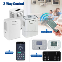 Climatiseur portable électrique à écran tactile sans tuyau, avec refroidissement rapide et contrôle par application, en plastique, pour usage extérieur et hôtelier