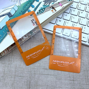 Marque-page en plastique Loupe avec <span class=keywords><strong>règle</strong></span> Loupe de lecture en PVC Loupe de <span class=keywords><strong>taille</strong></span> carte de crédit - Product Image 2