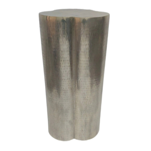 Tavolino Laterale Clover End in Metallo, Comodino Contemporaneo per Arredamento Casa, Espositore per Piccoli Spazi - Product Image 1