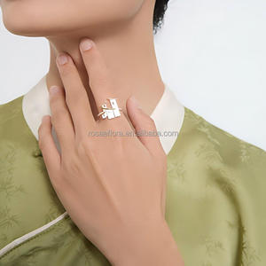 Bague en argent sterling 925 véritable, design de bâtiments chinois distinctifs, collection Rosaeflora "<span class=keywords><strong>Jiang</strong></span> <span class=keywords><strong>Nan</strong></span> Impression", bijoux fins - Product Image 4