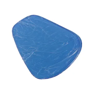 摩托车座椅凝胶垫减震垫减轻疲劳舒适蓝色凉爽鞍座 (25x27 x 1厘米)
