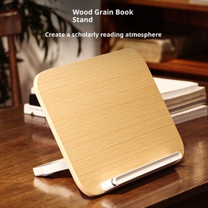 R20 dudukan baca & rak buku kayu Multi posisi dapat disesuaikan dengan Bookend & penyangga buku Desktop Laptop mendukung rak - Product Image 5