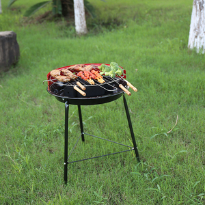 Ngoài trời nhỏ than BBQ nướng gỗ SINH KHỐI viên chip bếp di động dã ngoại nướng - Product Image 4