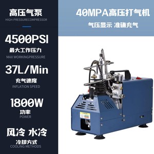 Compresseur d'air électrique haute pression Airmega 30Mpa 4500Psi monocylindre arrêt automatique plongée extérieur PCP - Product Image 5