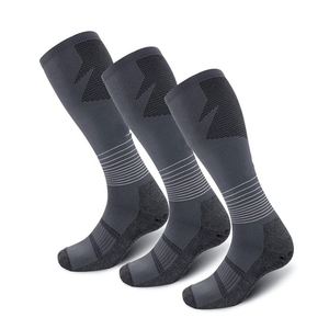 Mens Soccer Grip <b>Knee</b> High <b>Compression</b> Antislip Socks - Product Image 1