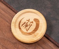 Sous-verres en bambou originaux, motif végétal des vertus chinoises traditionnelles, vente en gros en vrac pour la revente transfrontalière