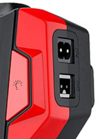 Mini compresseur d'air portable 220V/DC12V 100W pour voiture, moto et vélo, avec moniteur de pression des pneus, en ABS