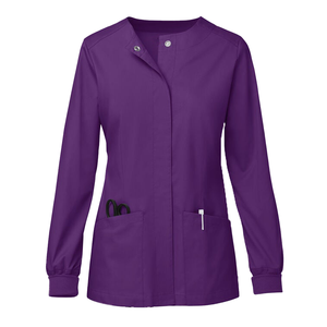 Divise Mediche Personalizzate con Logo, Set Giacca e Pantaloni per Donne, Uniforme da <span class=keywords><strong>Dottore</strong></span>, 2 Tasche, Maniche Lunghe, Chiusura a Bottoni - Product Image 3