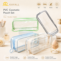 Promotion prix Pvc sacs à cosmétiques pochette de maquillage transparente Tpu sac de rangement à fermeture éclair promotionnel Eva sac de lavage