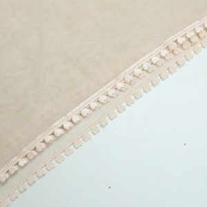 Voile carré en coton <span class=keywords><strong>japonais</strong></span> 110*110cm, Tudung Bawal, avec broderie Love au <span class=keywords><strong>crochet</strong></span> et bordure Sulam, nouveau hijab - Product Image 5