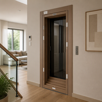 Panneau de porte de hall d'ascenseur en acier inoxydable brossé avec miroir gravé et cadre de porte