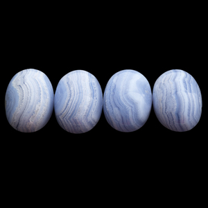 Butswana naturale agata Cabochon pietre preziose blu quarzo gioielli in pietra naturale gioielli in pietra dall'africa - Product Image 4