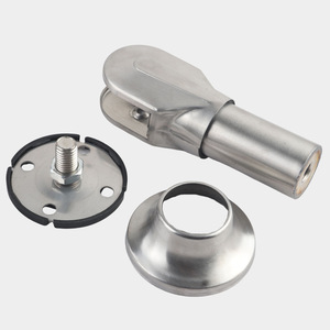 Support à grande tête en acier inoxydable pour cloison de toilettes, accessoire de quincaillerie, installation facile, design industriel - Product Image 2
