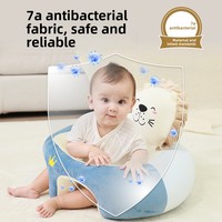 Chaise d'apprentissage pour bébé avec motif de dessin animé, anti-chute, pour l'apprentissage de la position assise et debout, pour le salon et la chambre