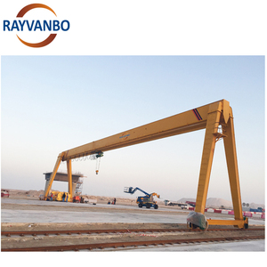 Grue de portique montée sur rail de portique de 5 tonnes 10 tonnes 20 tonnes extérieure avec le palan à chaîne électrique - Product Image 3