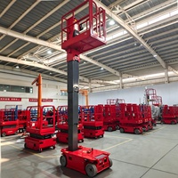 Akülü Kendinden Tahrikli Dikey Mastlı Taşınabilir Elektrikli Havadan Çalışma Platformu Uzatma Platformu 5.6m-8m Çalışma Yüksekliği