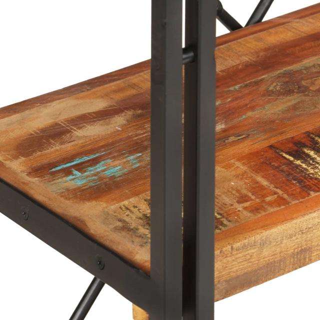 Reclamed Wood & Black Finish