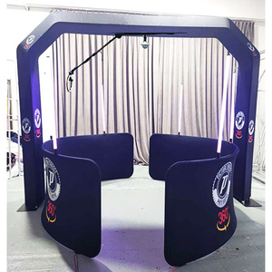 Fotomatón portátil de boda Vogue Overhead nuevo ajustable 360 fotomatón con luz de relleno Led - Product Image 3