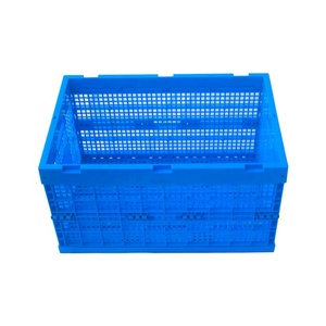 QS Với Xử Lý Gấp Trái Cây Rau Đục Lỗ Có Thể Gập Lại Lưu Trữ Giỏ Bán Buôn Nhà Cung Cấp Tùy Chỉnh Lưới Lỗ Thông Hơi Thùng Nhựa - Product Image 3