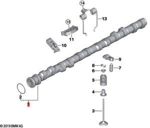 Árbol de levas de motor N55B30A de alto rendimiento para BMW N55 3.0L árbol de levas de entrada de motor Turbo de 6 cilindros 11317576160 11317576161 - Product Image 3
