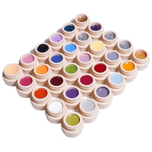 Gel UV Japonés de 60 Colores en Lata, Gel Sólido para Decoración de Uñas, Set de Esmalte en Gel con Pegamento para Uñas - Product Image 1