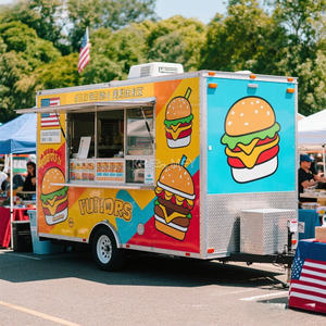 2025 Movable Truck Trailer Ice Cream Food Hot Dog <b>Cart</b> - Product Image 4