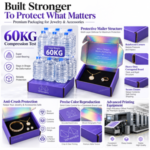ที่กําหนดเองกระดาษลูกฟูก Mailer กล่องสมัครสมาชิกบรรจุภัณฑ์โฮโลแกรมลิปสติกความงามชุดบํารุงผิวเครื่องสําอางแต่งหน้ากล่องของขวัญ - Product Image 4