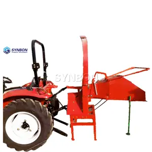 SYNBON Forestry machinery 3 point hitch tractor PTO wood chipper shredder for sale