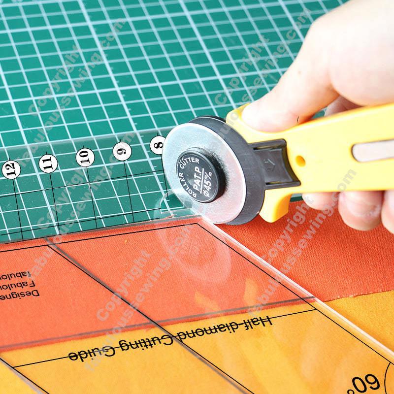 Линейка поставка сделай сам инструмент для шитья смешанный акриловый узор квилтинг двойная Алмазная линейка для одеяла