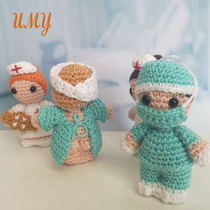 Jeux de rô<span class=keywords><strong>le</strong></span> pour enfants, Mini peluche, Crochet, petite poupée médecin, ensemble de jouets d'hôpital, jeu de simulation - Product Image 3