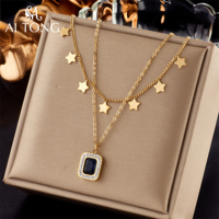 Collier Pendentif Cœur Serpent Superposé en Acier Inoxydable Plaqué Or 18K Étanche Personnalisé pour Femme, Idéal pour Fêtes et Mariages