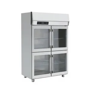 Equipo de refrigerador de congelador de acero inoxidable vertical de cocina de restaurante comercial con buena calidad y precio