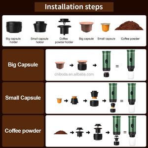 Machine à Café Espresso Portable avec Écran Numérique 3-en-1, Cafetière à Capsules pour Voiture, Maison, Camping - Product Image 5