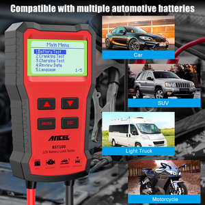 Probador Profesional de Baterías de Coche de 12V con Soporte para Múltiples Baterías (Flooded/<span class=keywords><strong>AGM</strong></span>/EFB/GEL) - BST100 - Product Image 6