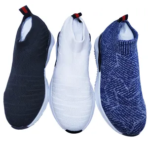 Kunden spezifische Outdoor-Mädchen modische Stricks chuhe Casual Sport Sock Sneakers