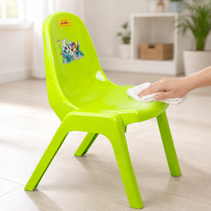 Chaise d'école pour enfants en PP multicolore, motif animalier, empilable, robuste, durable, écologique, ergonomique - Product Image 2